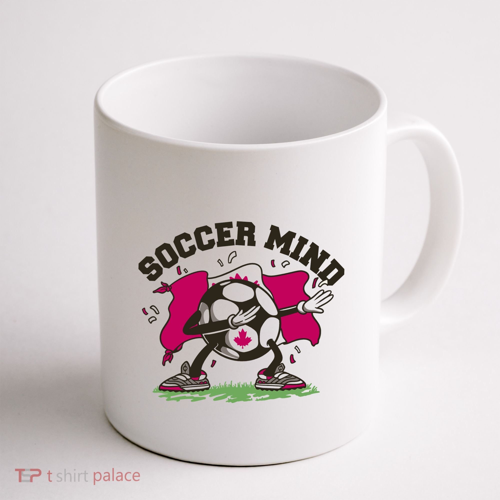 Soccer Mind Canadian Flag Sport Coffee Mug