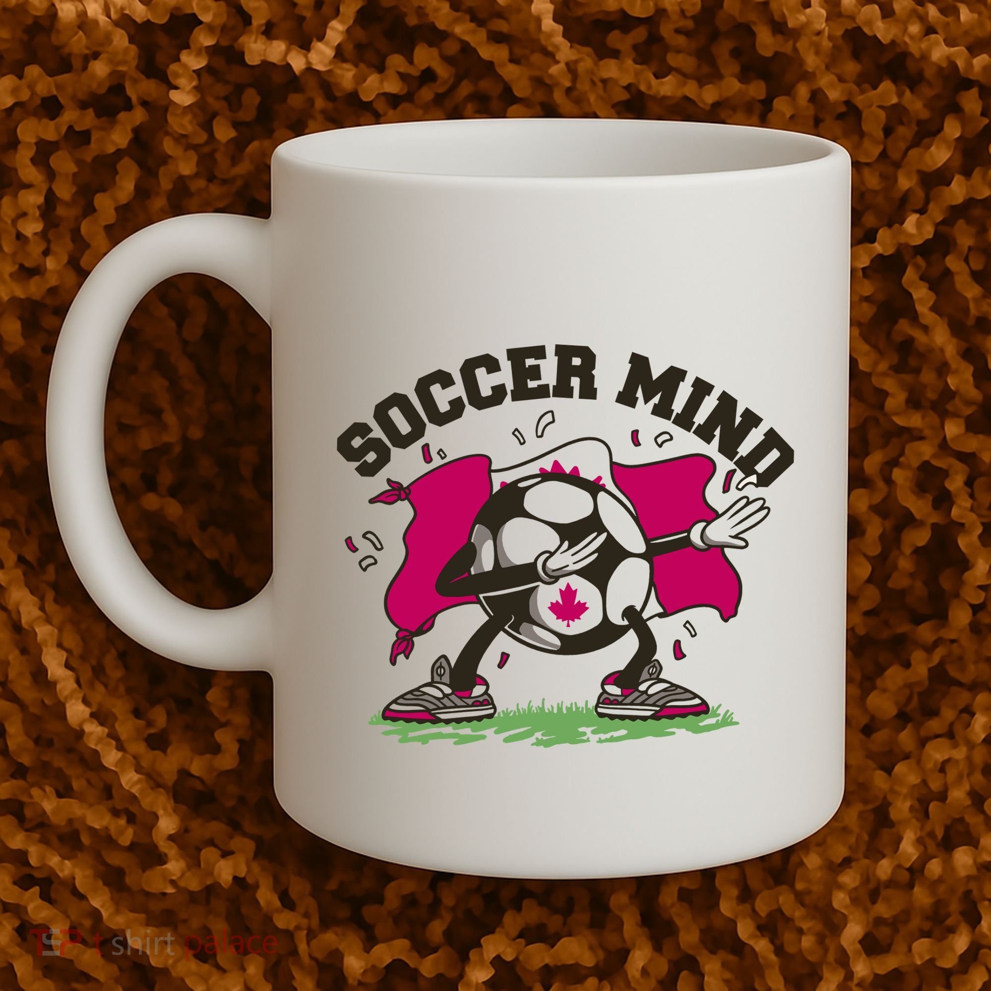 Soccer Mind Canadian Flag Sport Coffee Mug