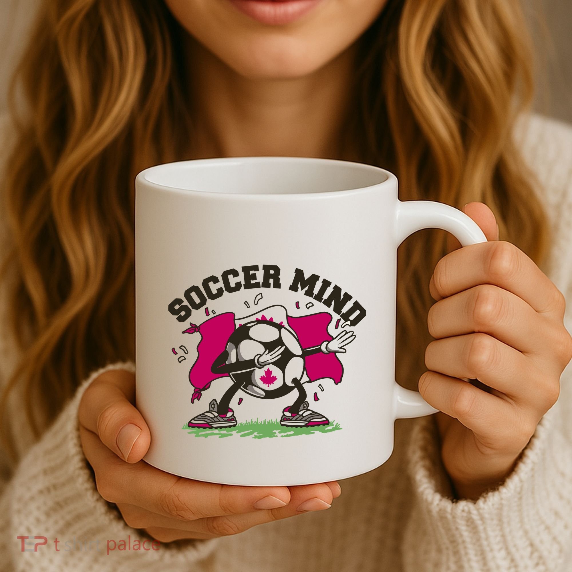 Soccer Mind Canadian Flag Sport Coffee Mug