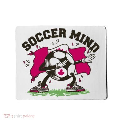 Soccer Mind Canadian Flag Sport Mousepad