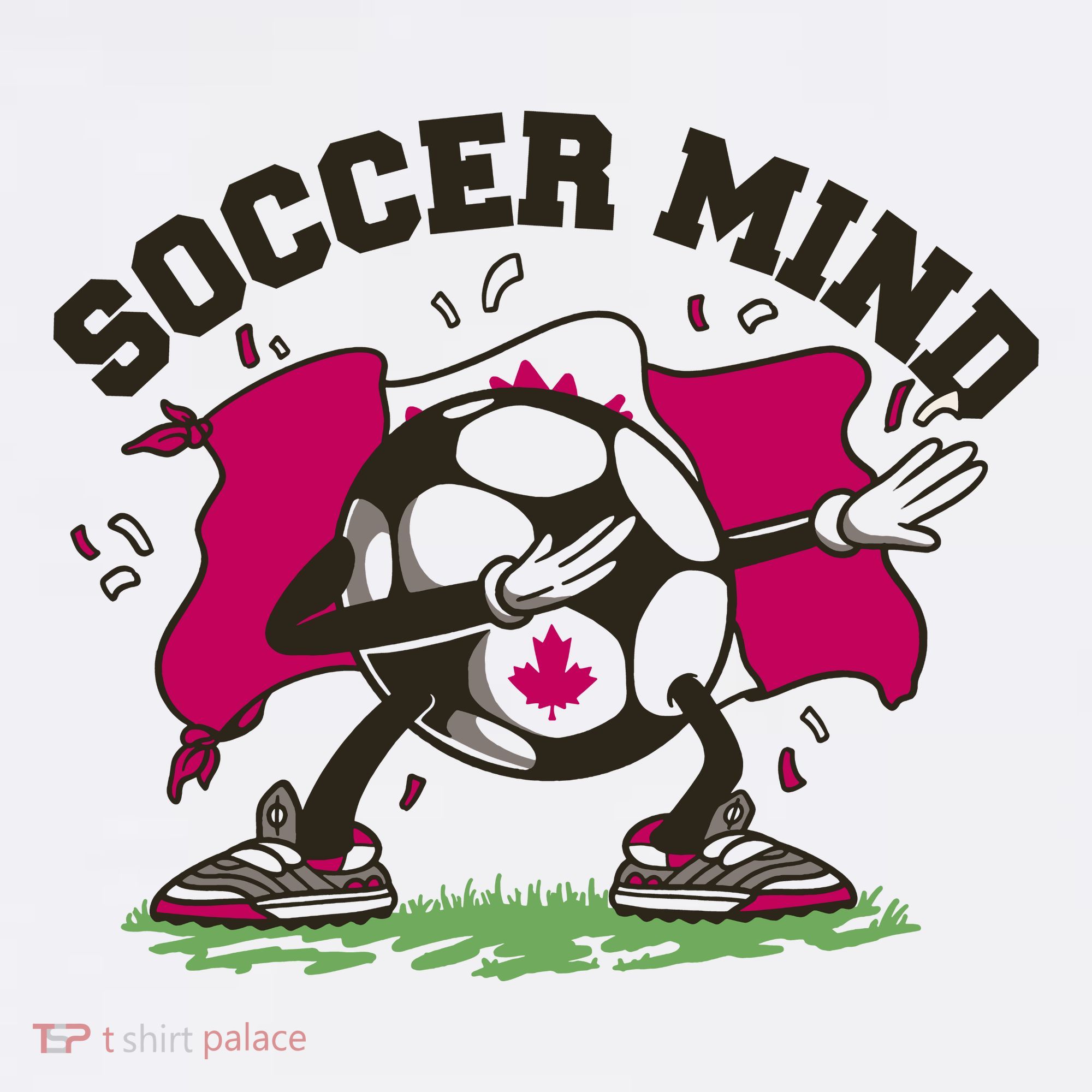 Soccer Mind Canadian Flag Sport Mousepad