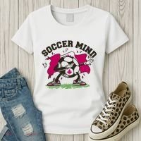 Soccer Mind Canadian Flag Sport Women's T-Shirt thumb 3