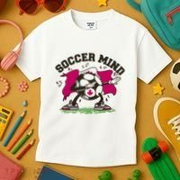 Soccer Mind Canadian Flag Sport Kids T-Shirt thumb 3