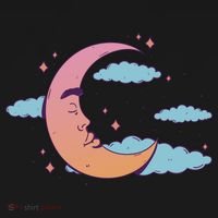 Sleeping Moon Cloud Button thumb 1