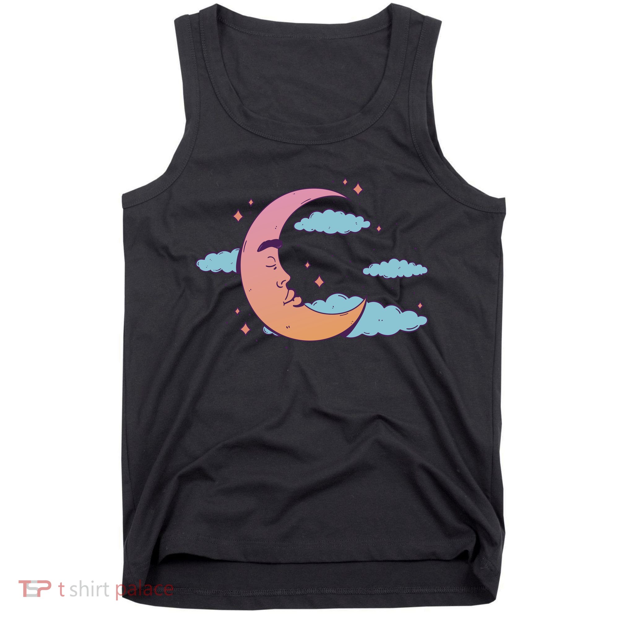 Sleeping Moon Cloud Tank Top