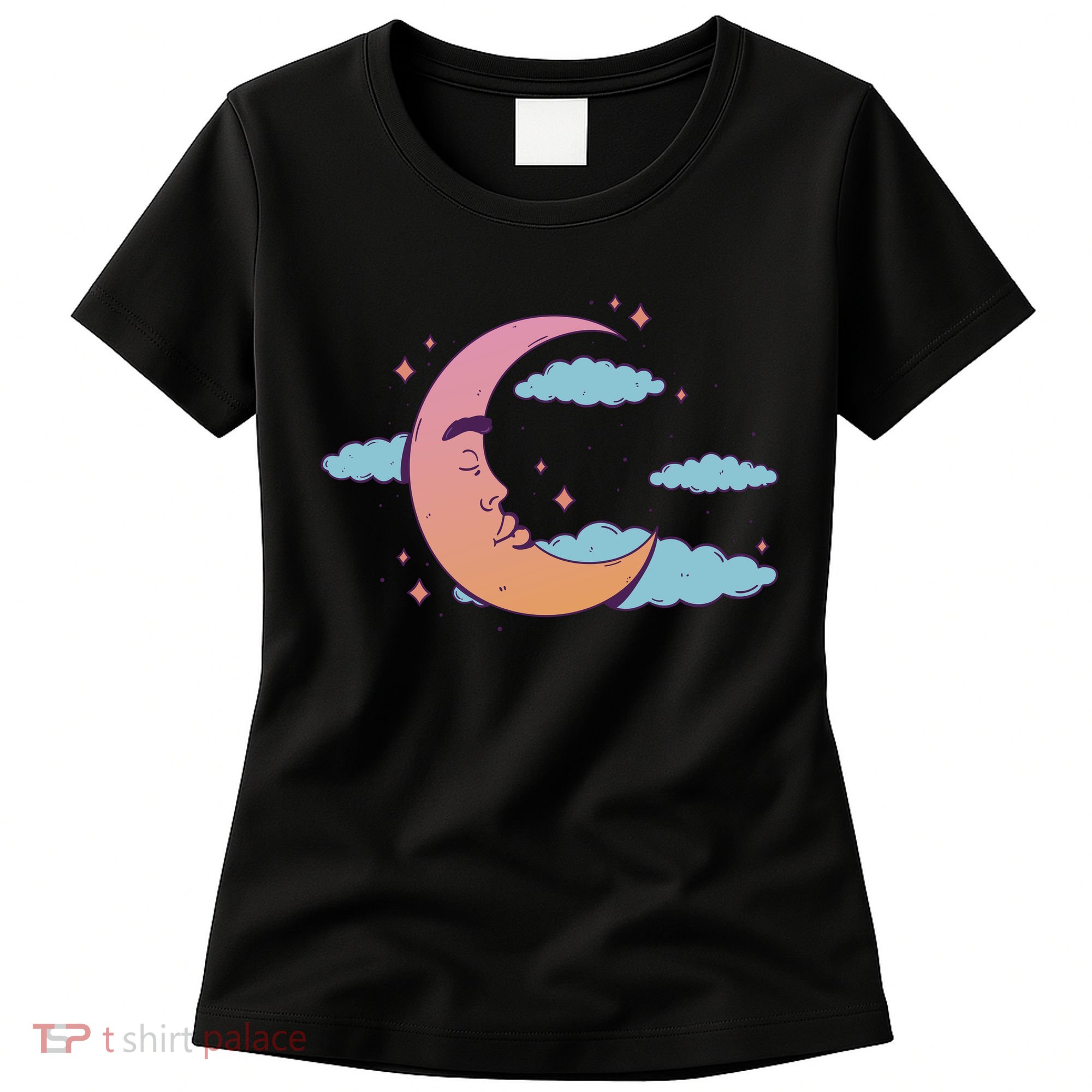 Sleeping Moon Cloud Women's T-Shirt