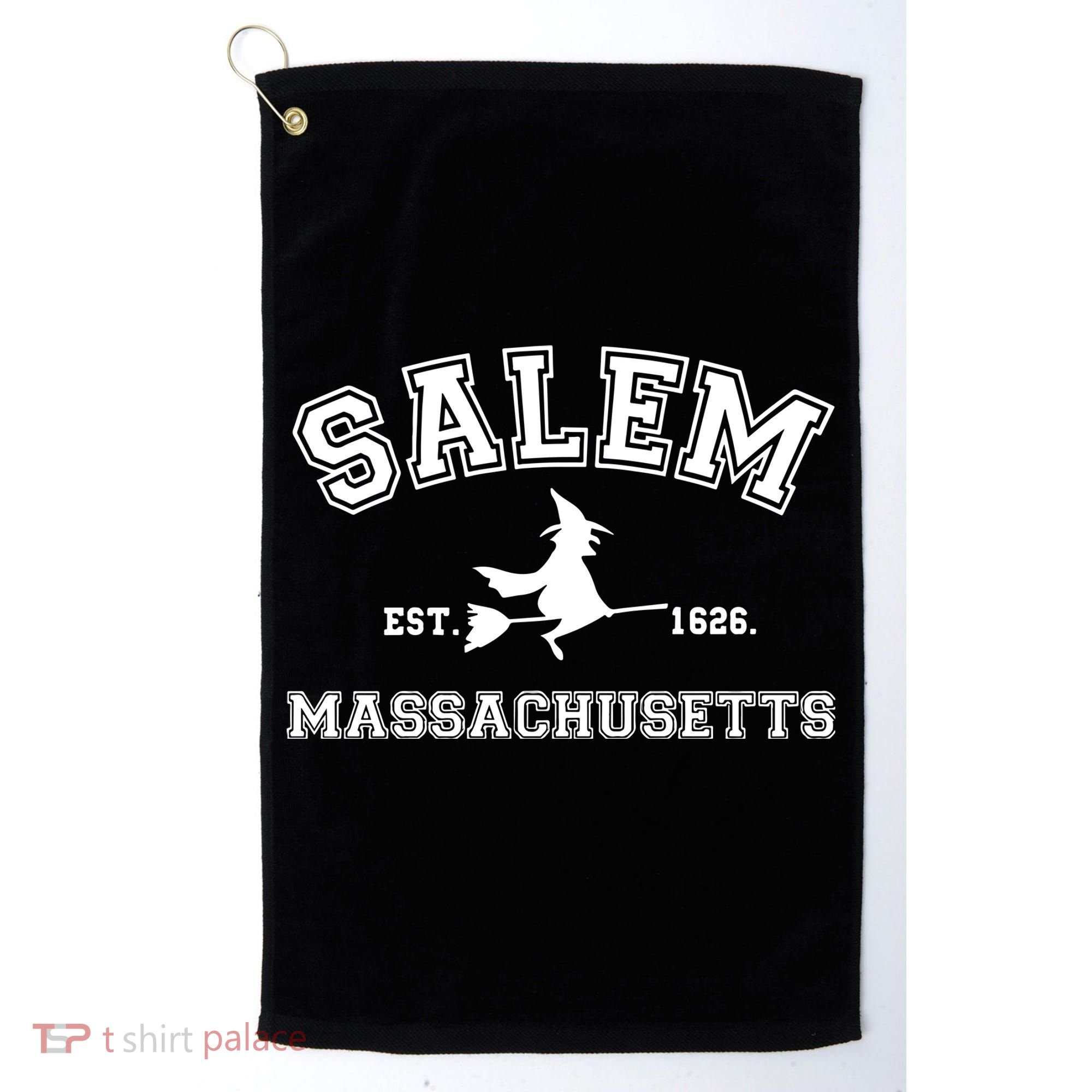 Salem Massachusetts Cute Halloween Golf Towel