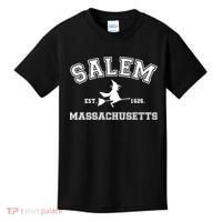 Salem Massachusetts Cute Halloween Kids T-Shirt thumb 0