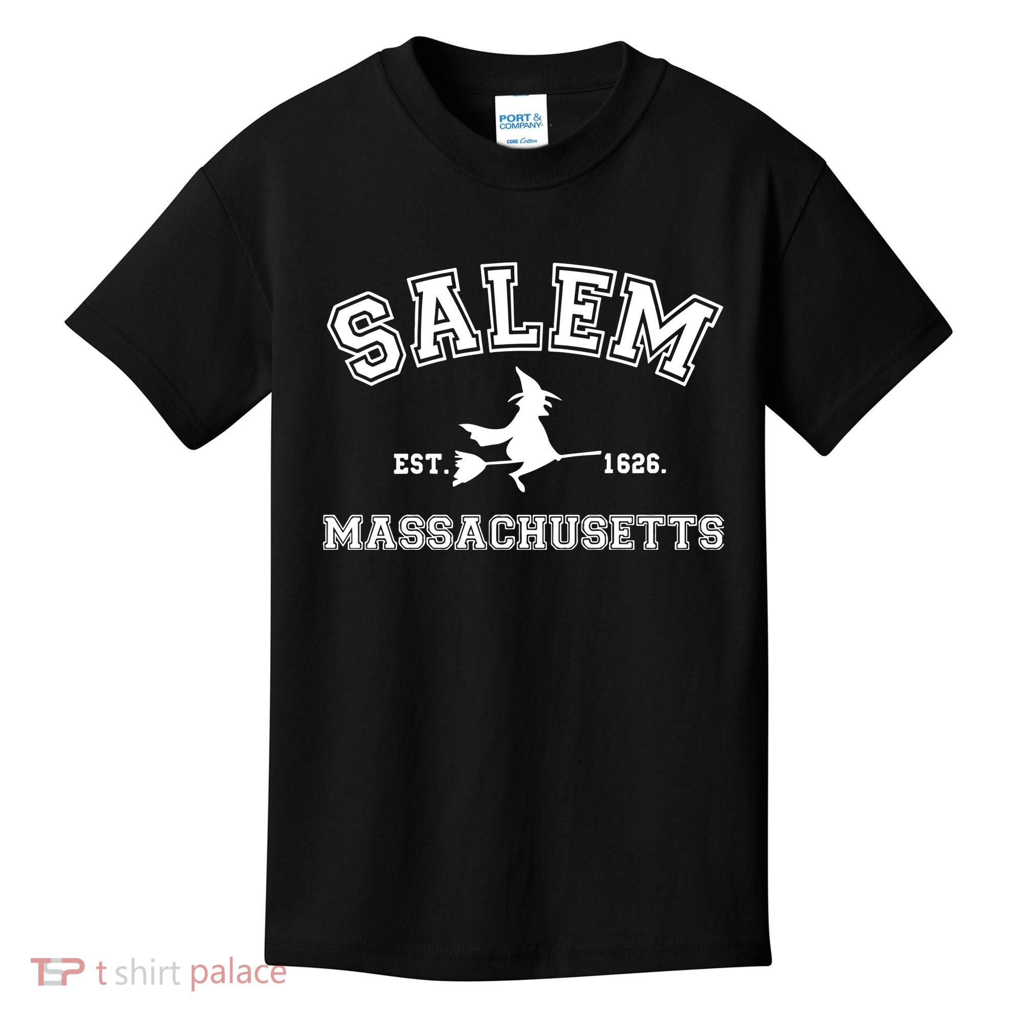 Salem Massachusetts Cute Halloween Kids T-Shirt