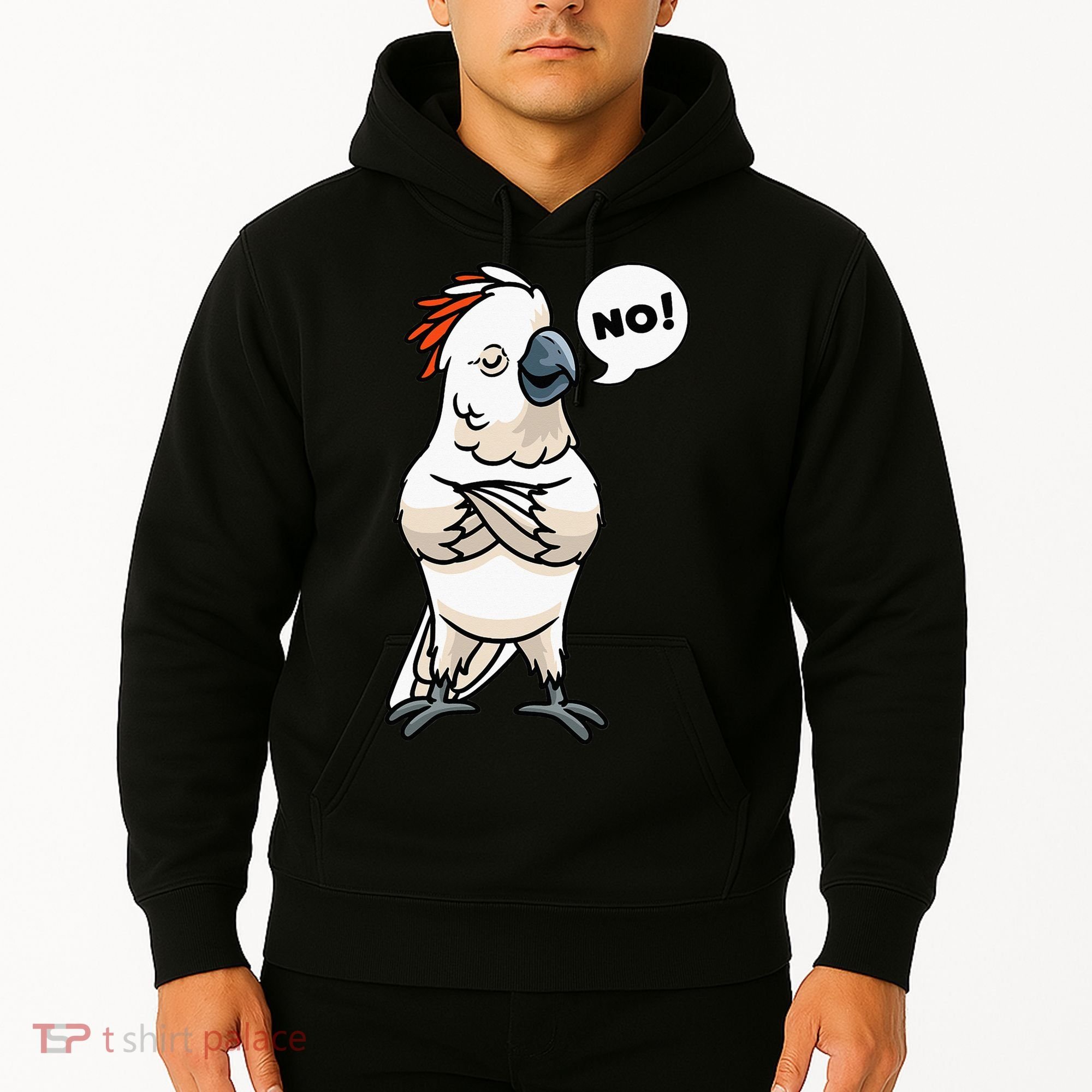 Stubborn Moluccan Cockatoo No Salmon-crested Bird Parrot Hoodie