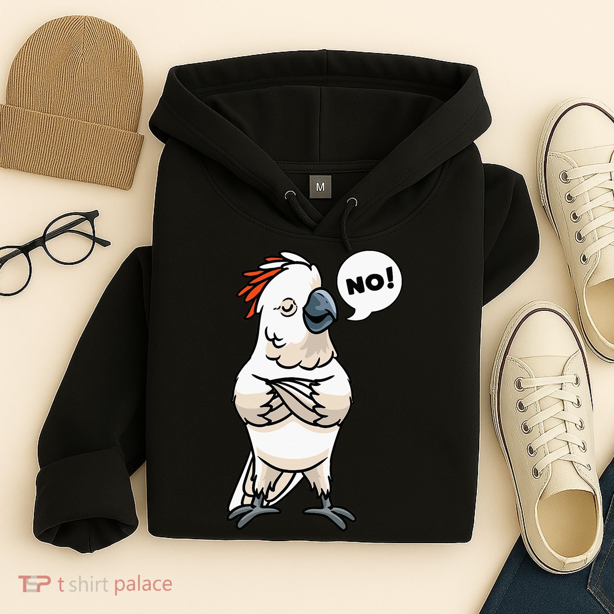 Stubborn Moluccan Cockatoo No Salmon-crested Bird Parrot Hoodie