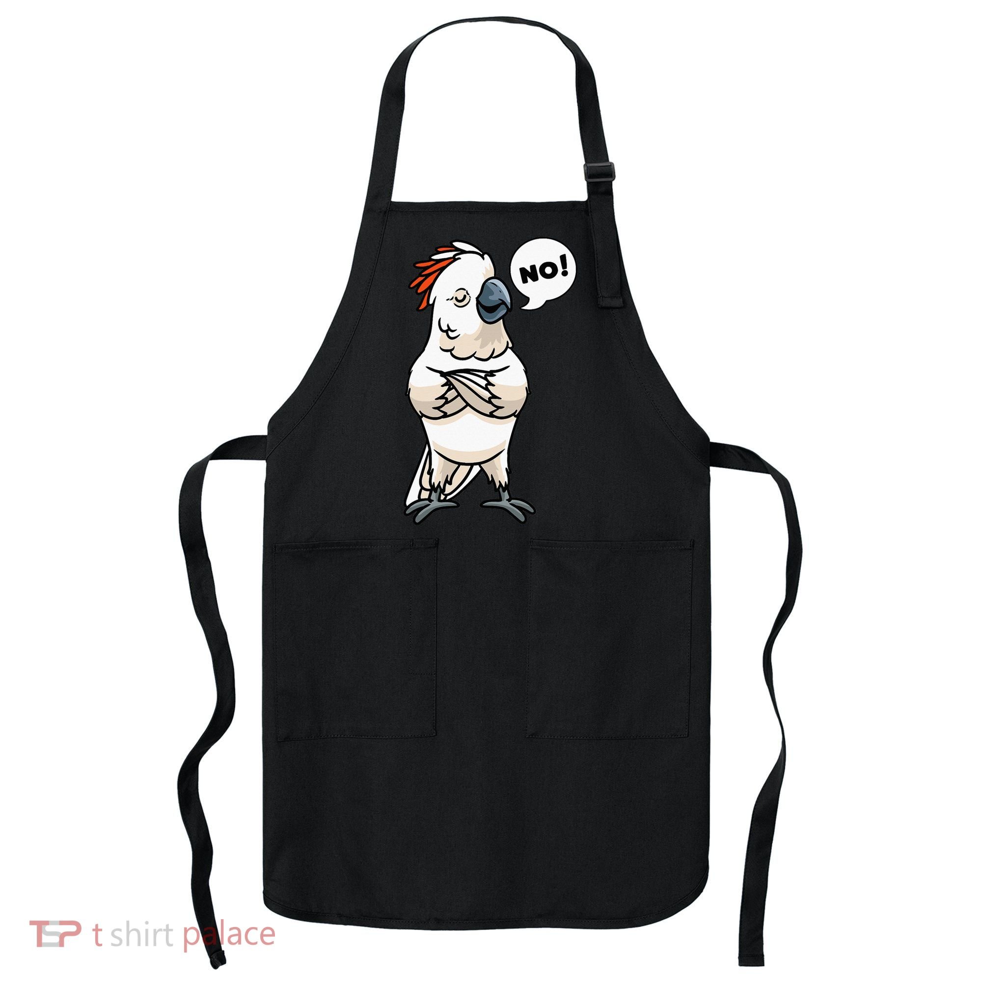 Stubborn Moluccan Cockatoo No Salmon-crested Bird Parrot Apron