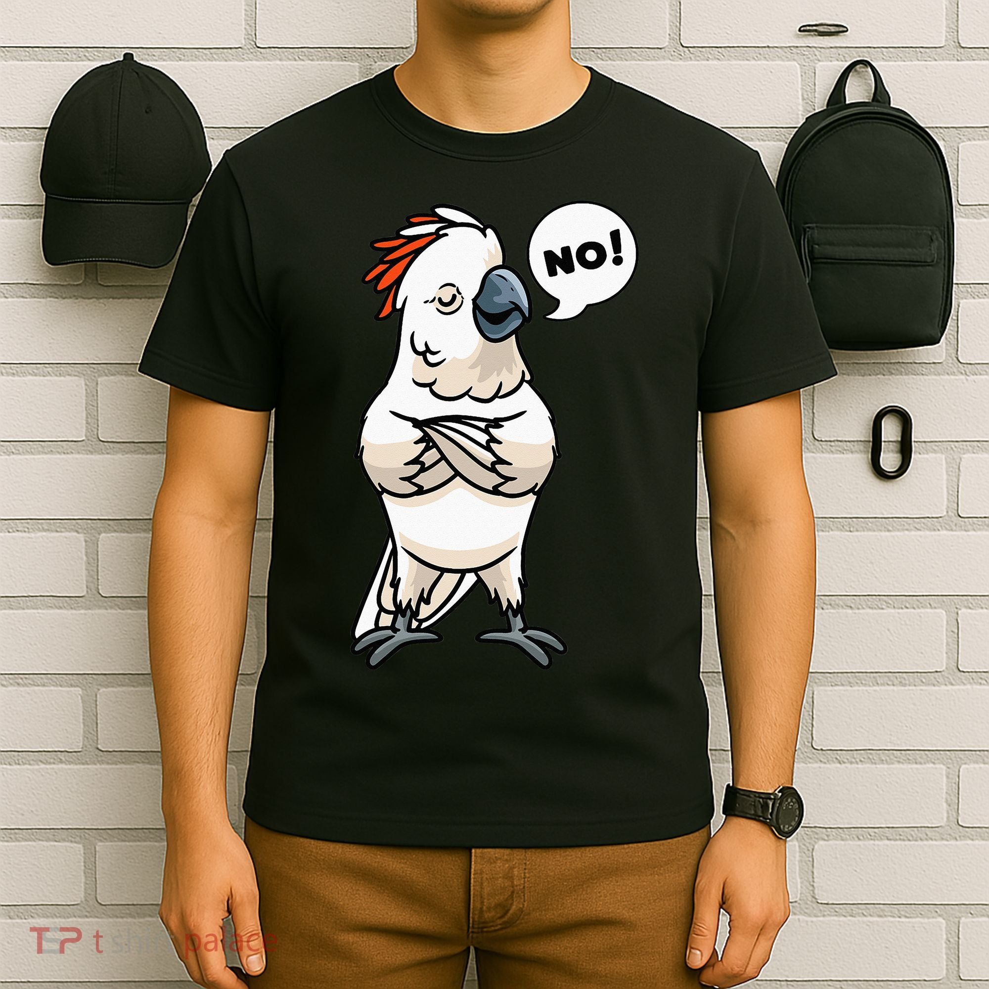 Stubborn Moluccan Cockatoo No Salmon-crested Bird Parrot T-Shirt