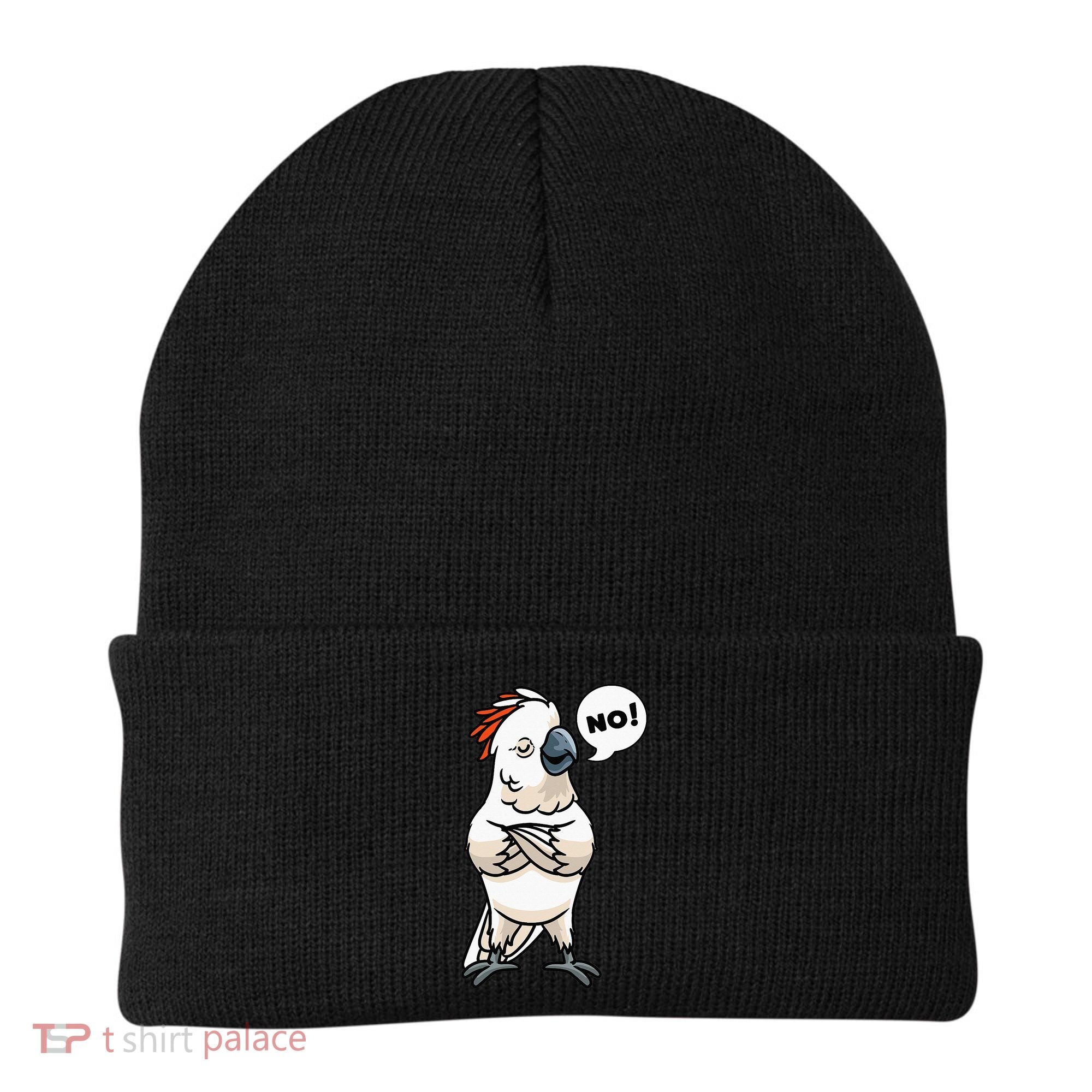 Stubborn Moluccan Cockatoo No Salmon-crested Bird Parrot Beanie