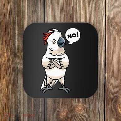 Stubborn Moluccan Cockatoo No Salmon-crested Bird Parrot Coaster