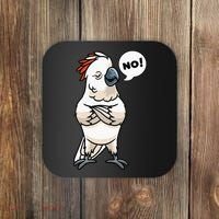 Stubborn Moluccan Cockatoo No Salmon-crested Bird Parrot Coaster thumb 0