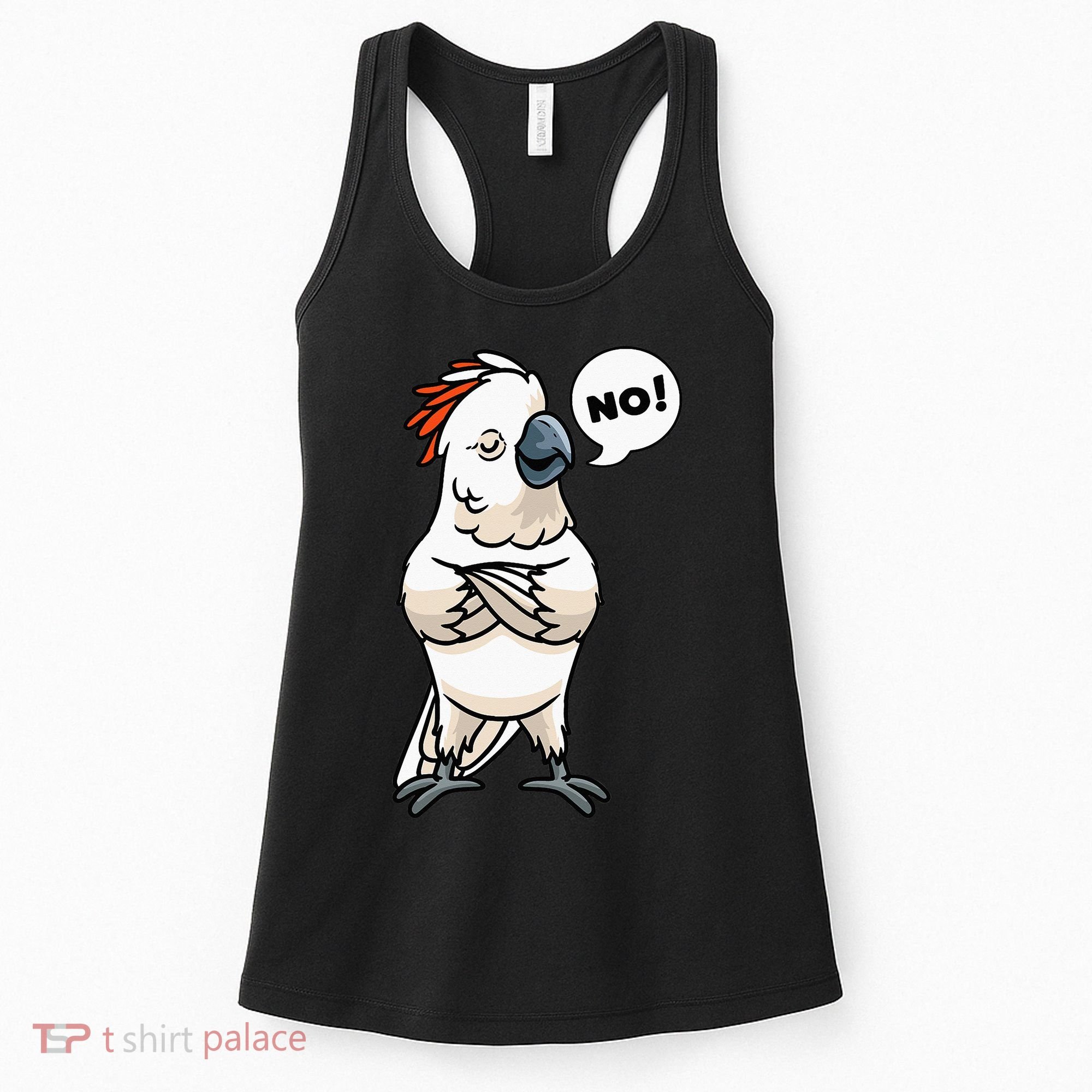 Stubborn Moluccan Cockatoo No Salmon-crested Bird Parrot Women's Tank Top