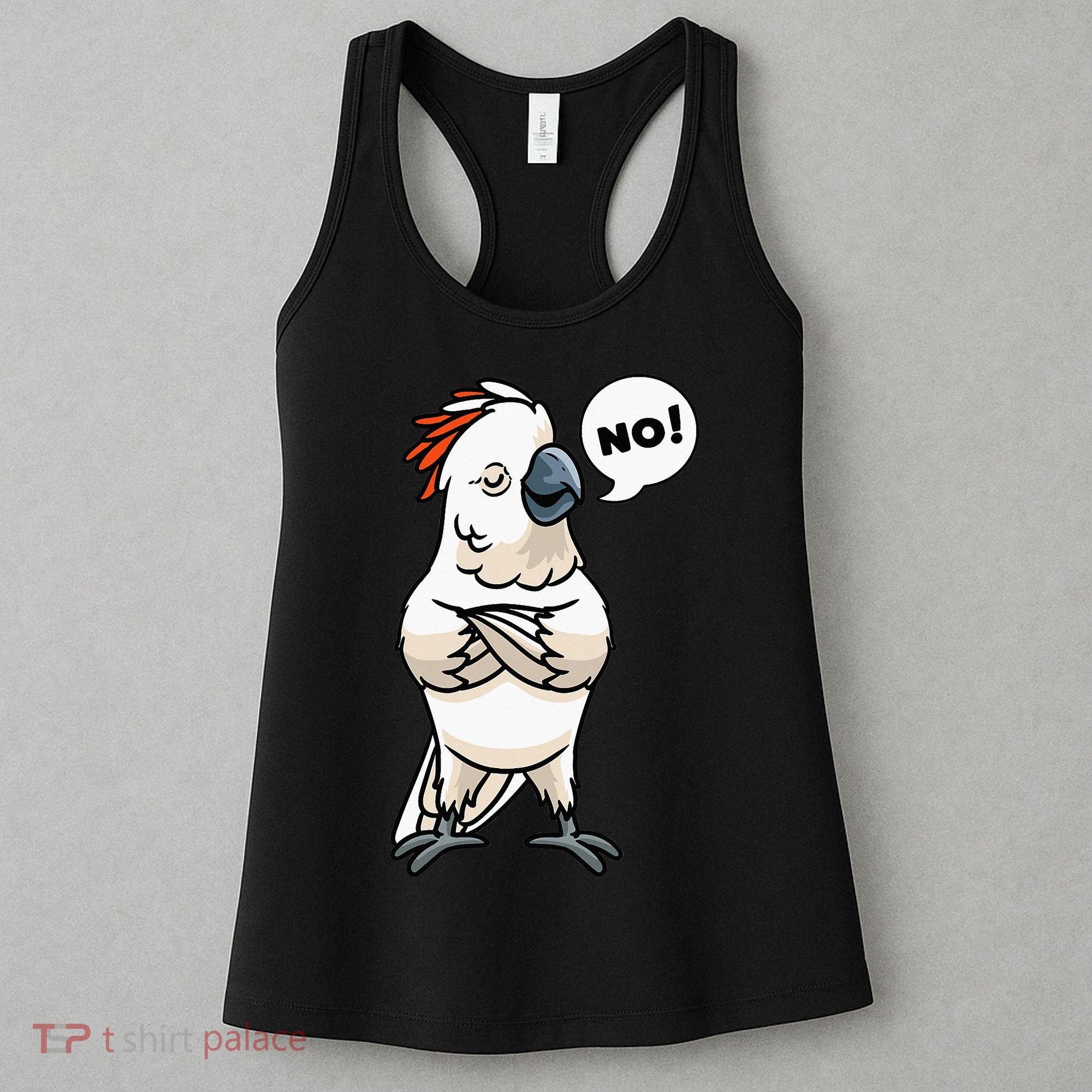 Stubborn Moluccan Cockatoo No Salmon-crested Bird Parrot Women's Tank Top