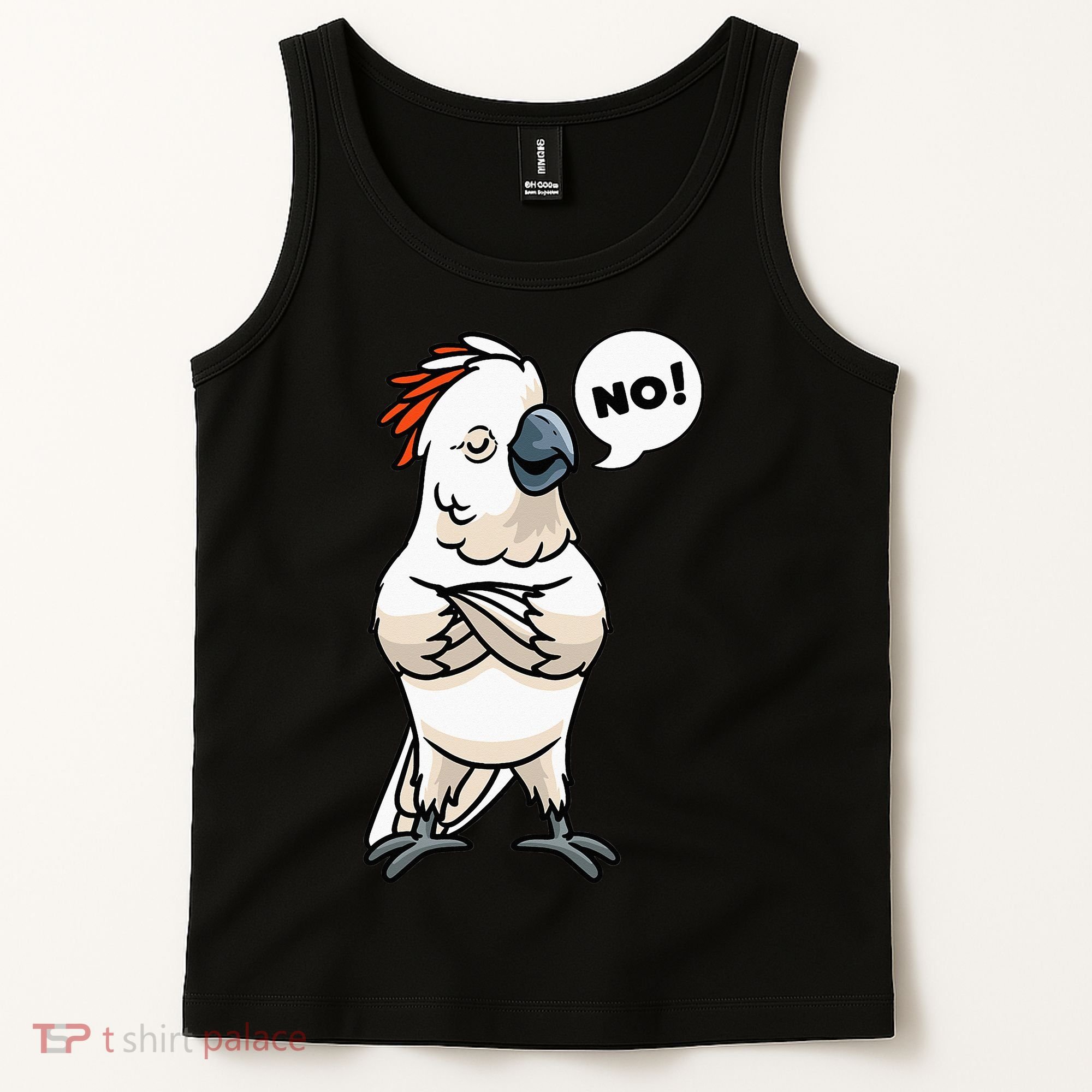 Stubborn Moluccan Cockatoo No Salmon-crested Bird Parrot Tank Top