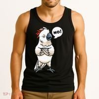 Stubborn Moluccan Cockatoo No Salmon-crested Bird Parrot Tank Top thumb 3