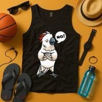 Stubborn Moluccan Cockatoo No Salmon-crested Bird Parrot Tank Top thumb 4