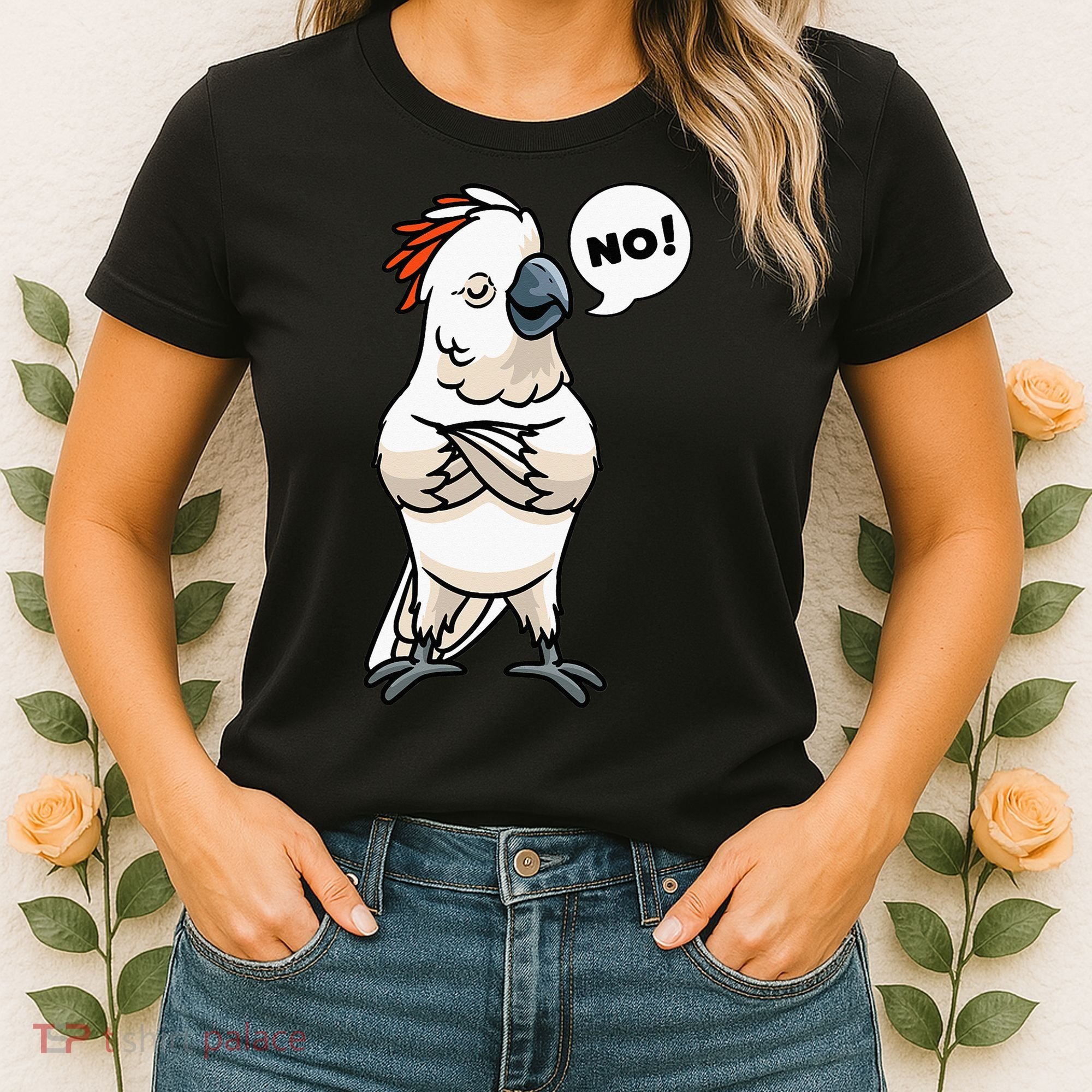 Stubborn Moluccan Cockatoo No Salmon-crested Bird Parrot Women's T-Shirt