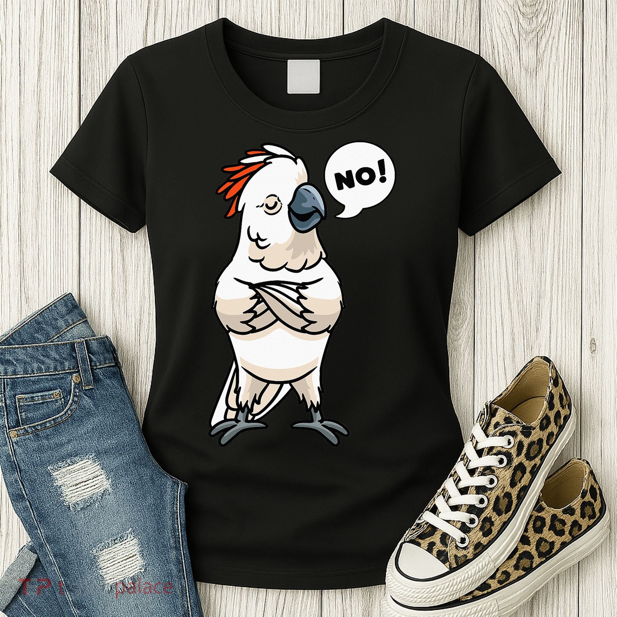 Stubborn Moluccan Cockatoo No Salmon-crested Bird Parrot Women's T-Shirt