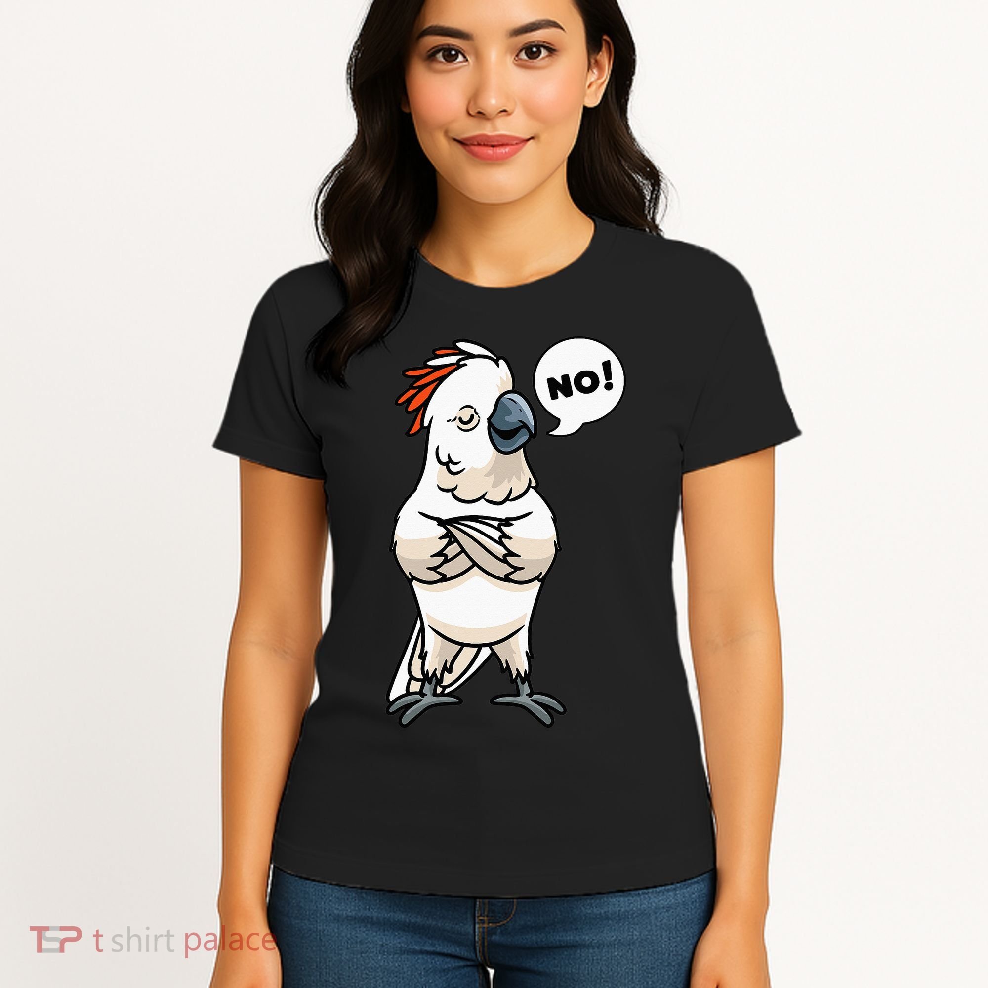 Stubborn Moluccan Cockatoo No Salmon-crested Bird Parrot Women's T-Shirt