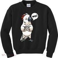 Stubborn Moluccan Cockatoo No Salmon-crested Bird Parrot Kids Sweatshirt thumb 0