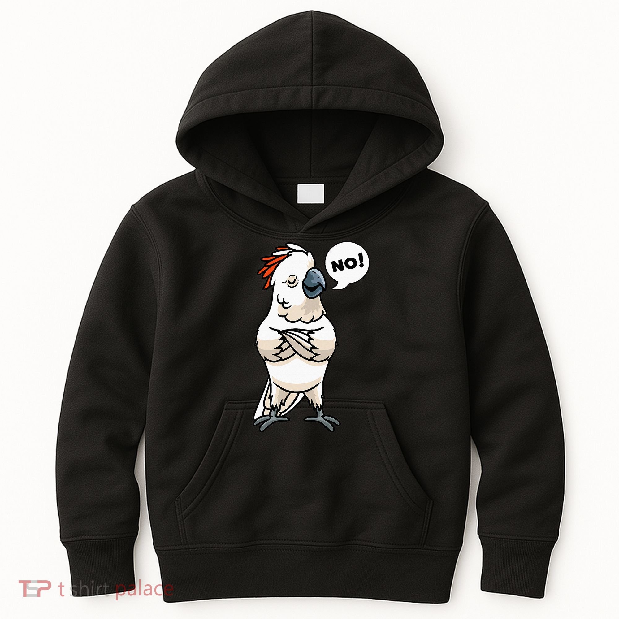 Stubborn Moluccan Cockatoo No Salmon-crested Bird Parrot Kids Hoodie