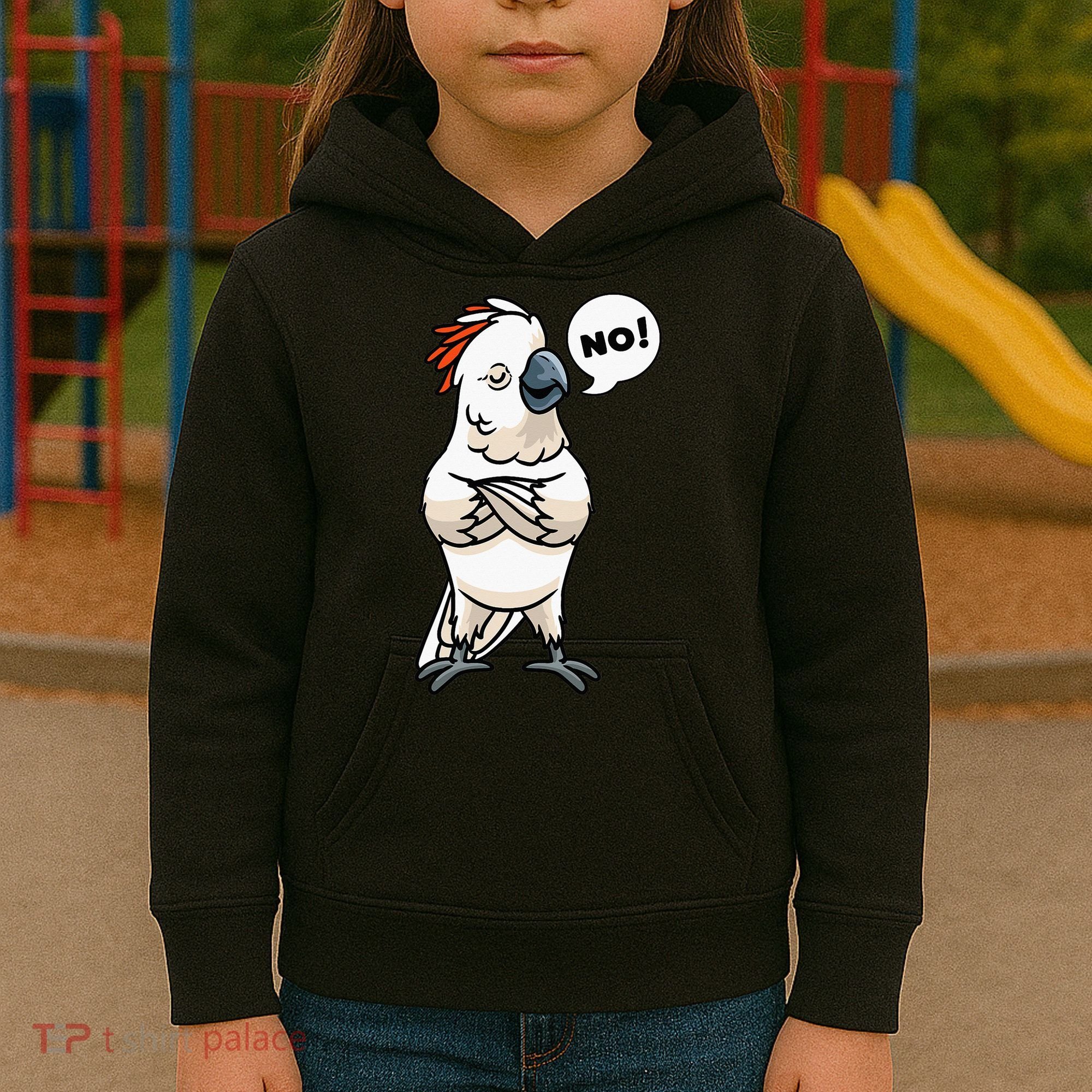 Stubborn Moluccan Cockatoo No Salmon-crested Bird Parrot Kids Hoodie