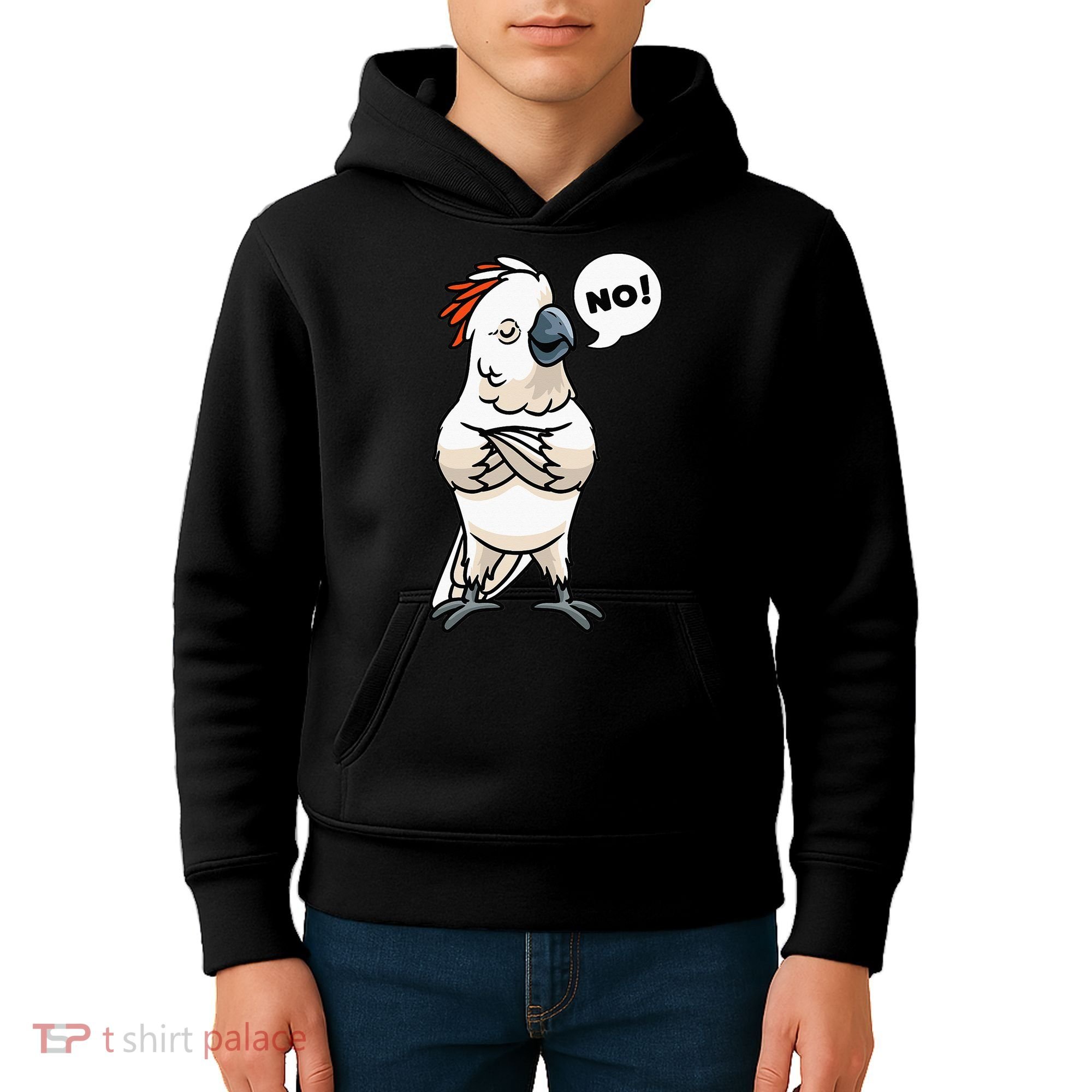 Stubborn Moluccan Cockatoo No Salmon-crested Bird Parrot Kids Hoodie