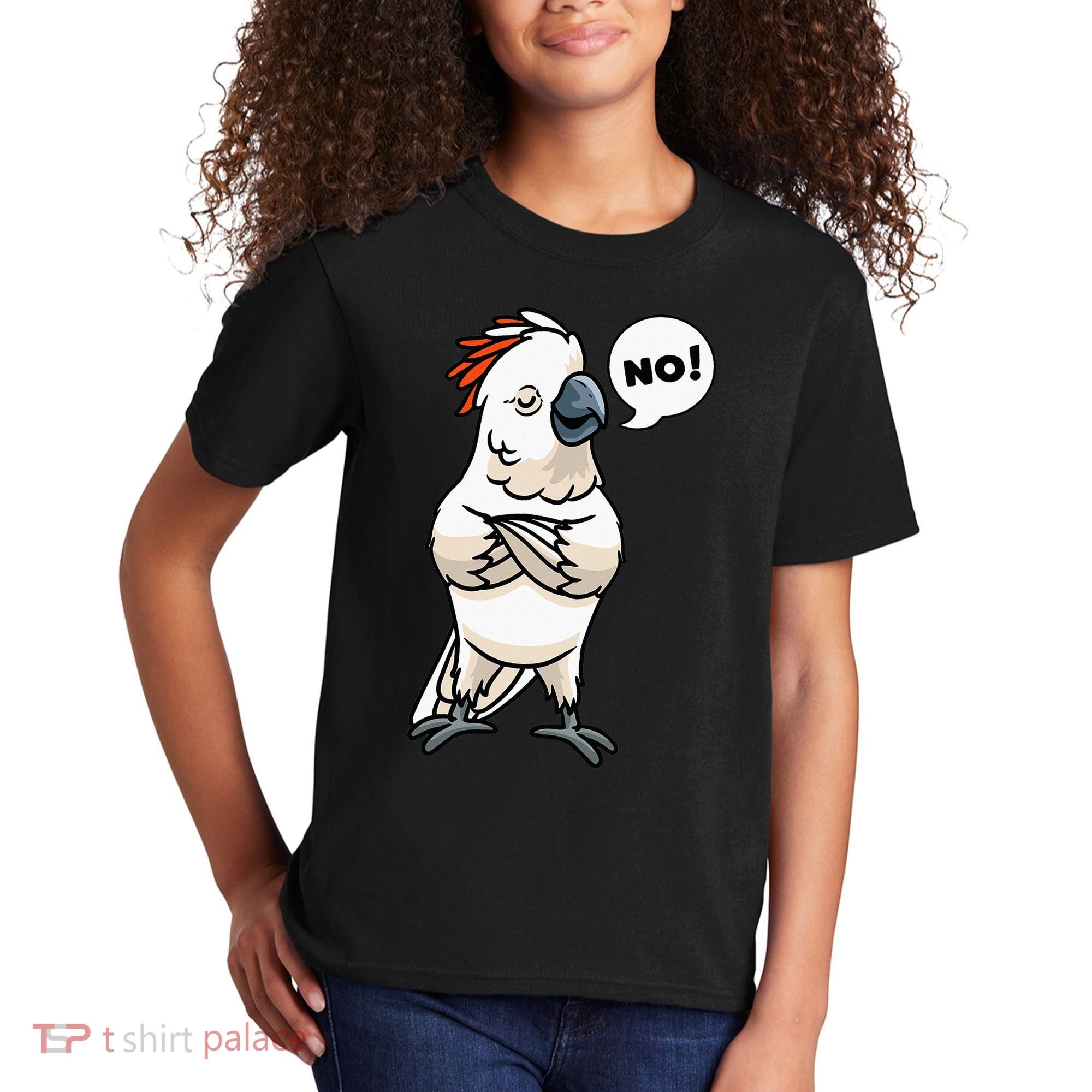 Stubborn Moluccan Cockatoo No Salmon-crested Bird Parrot Kids T-Shirt