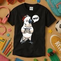 Stubborn Moluccan Cockatoo No Salmon-crested Bird Parrot Kids T-Shirt thumb 3