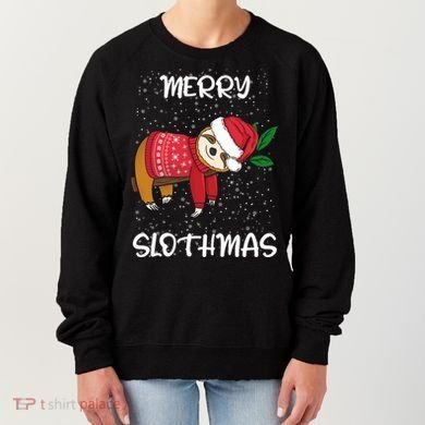 Sloth Merry Christmas Santa Sloth Merry Slothmas Gift Women's Sweatshirt