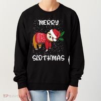 Sloth Merry Christmas Santa Sloth Merry Slothmas Gift Women's Sweatshirt thumb 0