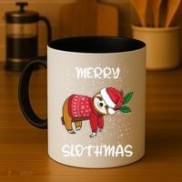 Sloth Merry Christmas Santa Sloth Merry Slothmas Gift Coffee Mug thumb 4