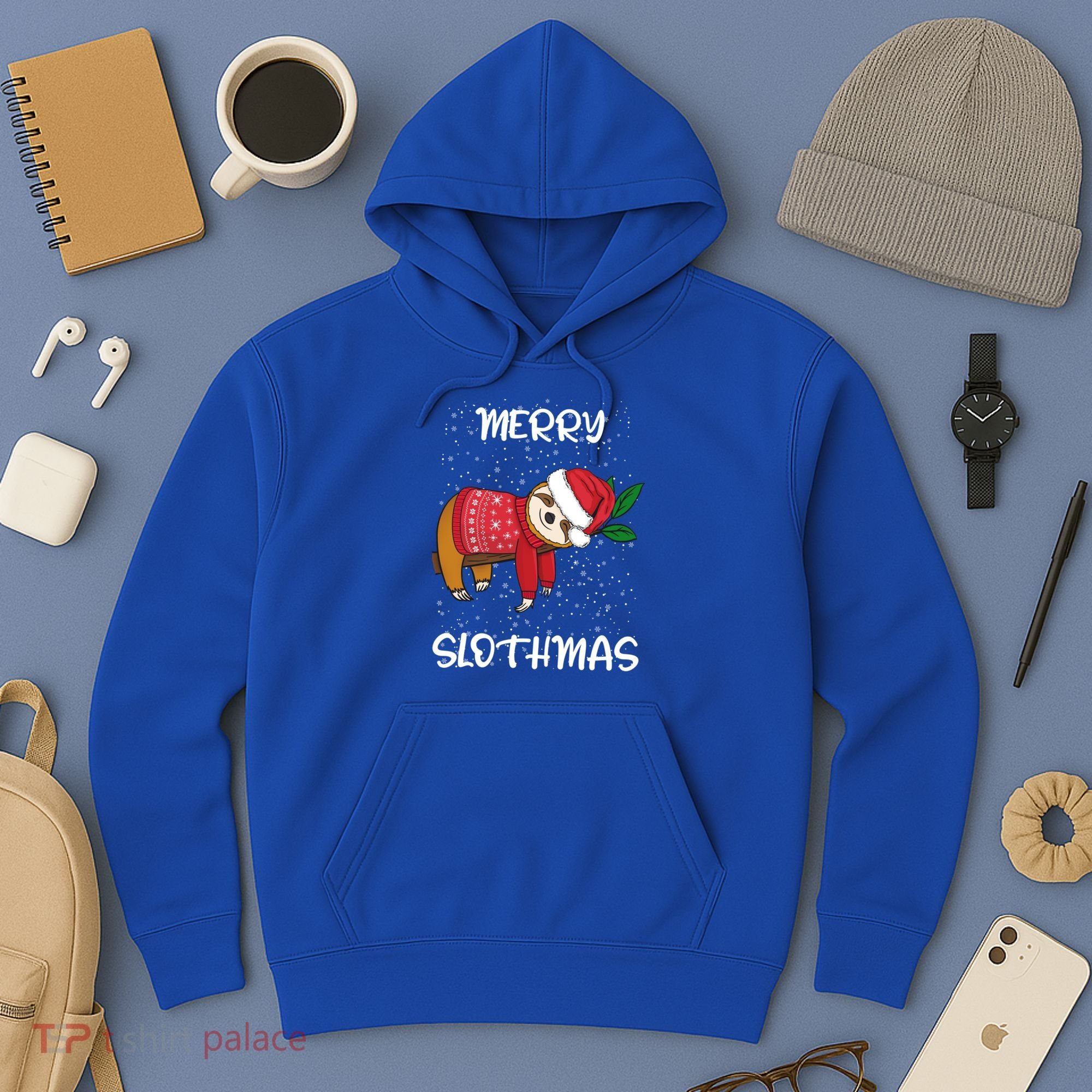 Sloth Merry Christmas Santa Sloth Merry Slothmas Gift Hoodie