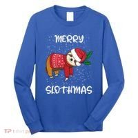 Sloth Merry Christmas Santa Sloth Merry Slothmas Gift Long Sleeve Shirt thumb 0