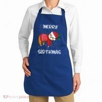 Sloth Merry Christmas Santa Sloth Merry Slothmas Gift Apron thumb 2