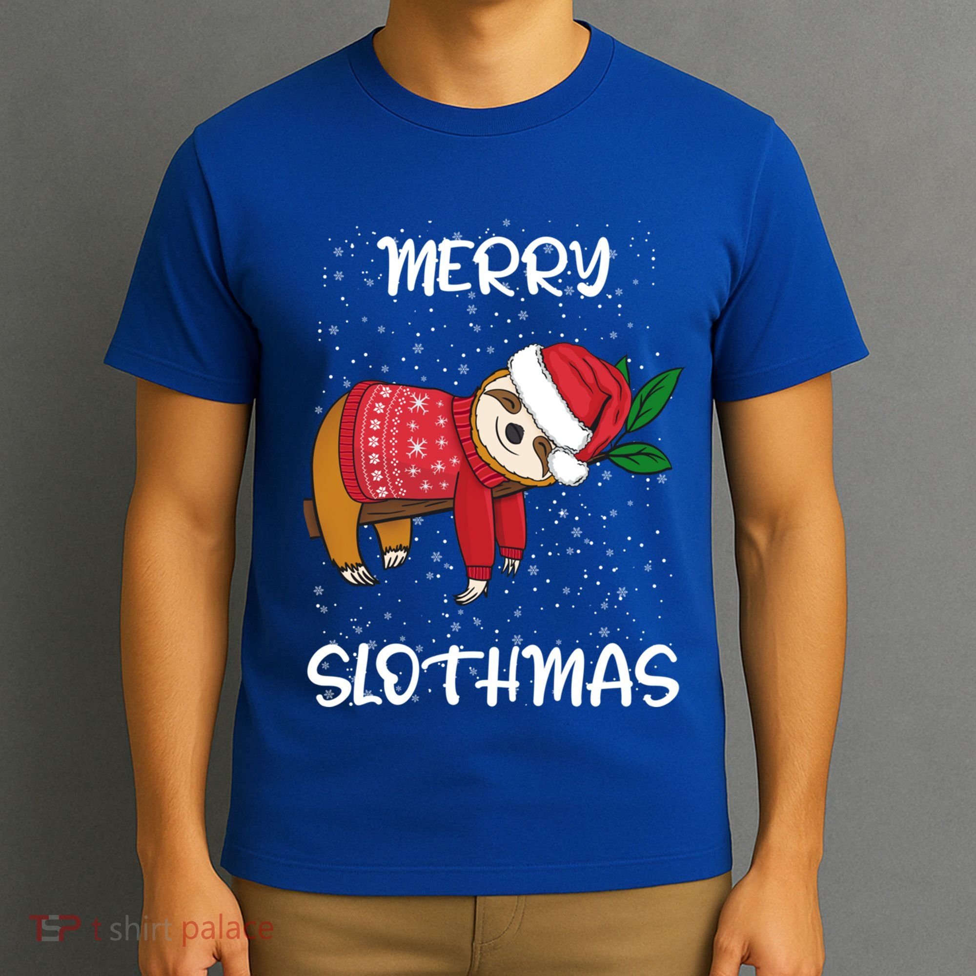 Sloth Merry Christmas Santa Sloth Merry Slothmas Gift T-Shirt