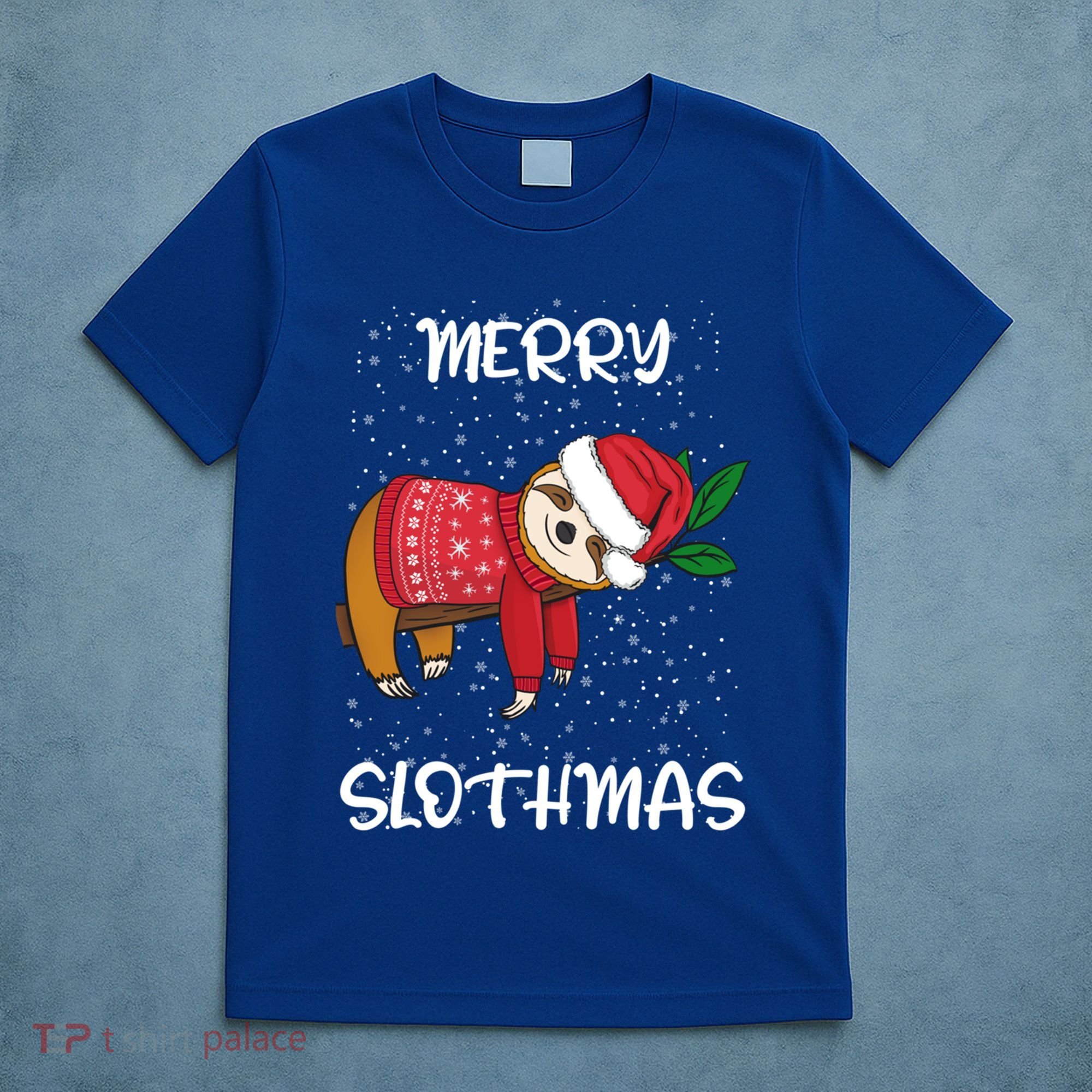 Sloth Merry Christmas Santa Sloth Merry Slothmas Gift T-Shirt