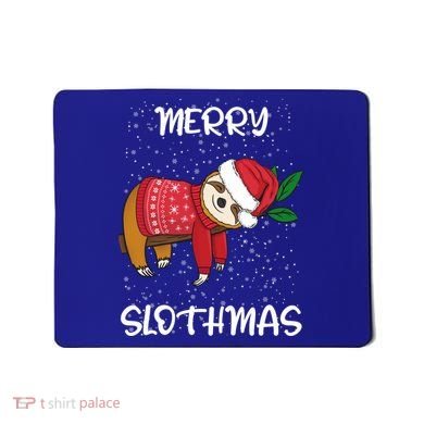 Sloth Merry Christmas Santa Sloth Merry Slothmas Gift Mousepad