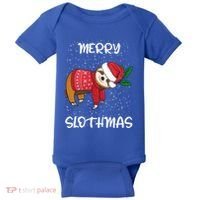 Sloth Merry Christmas Santa Sloth Merry Slothmas Gift Baby Bodysuit thumb 0