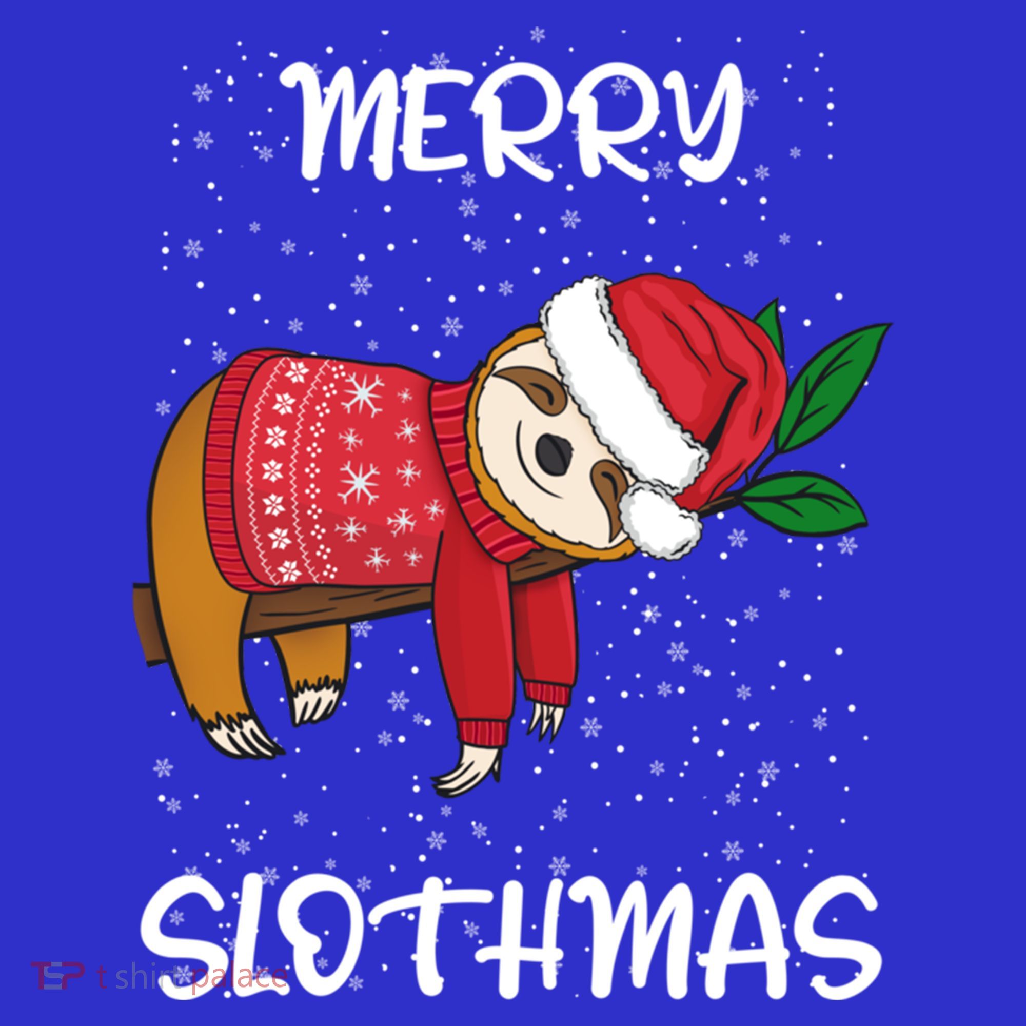 Sloth Merry Christmas Santa Sloth Merry Slothmas Gift Toddler Hoodie