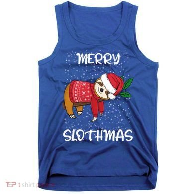 Sloth Merry Christmas Santa Sloth Merry Slothmas Gift Tank Top