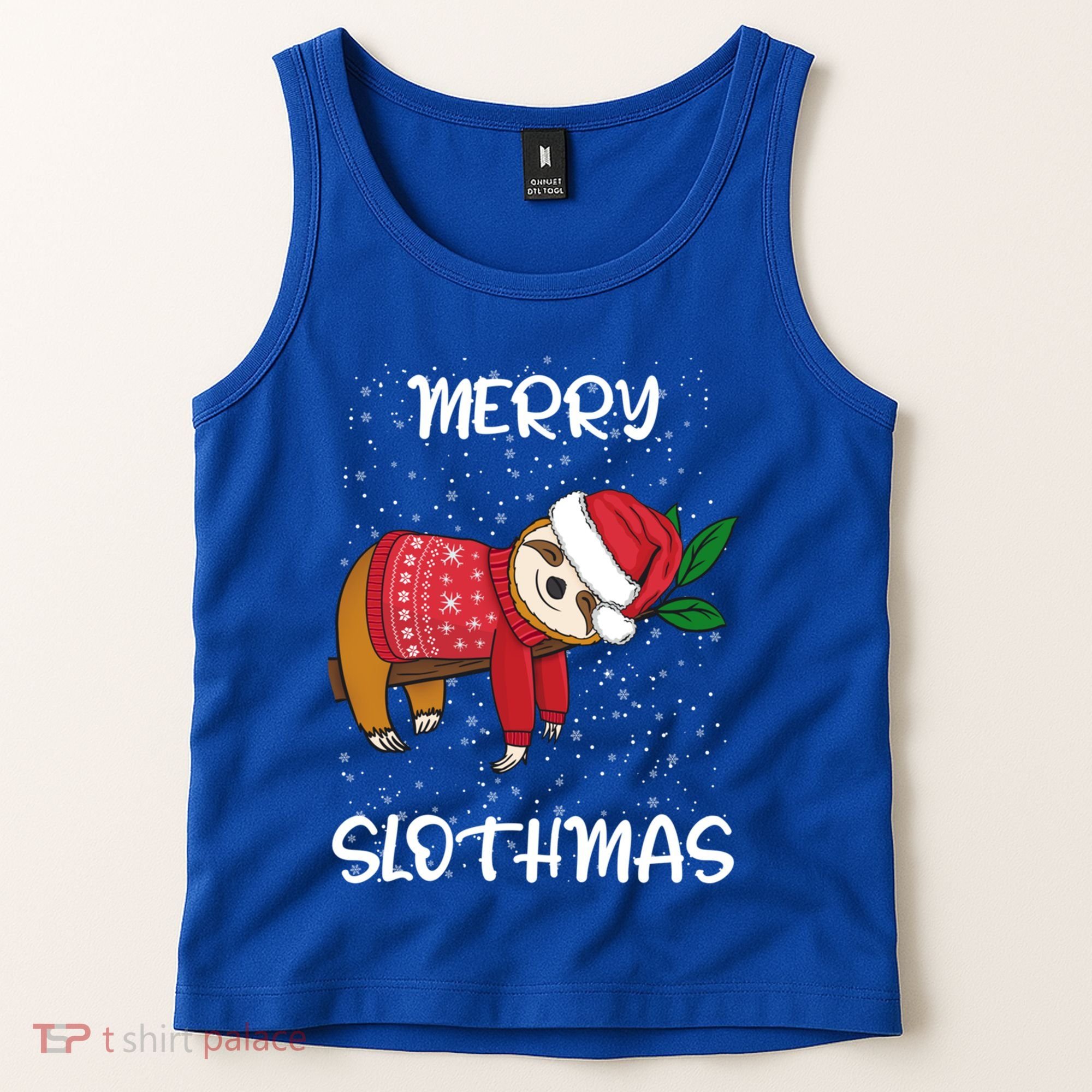 Sloth Merry Christmas Santa Sloth Merry Slothmas Gift Tank Top
