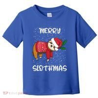Sloth Merry Christmas Santa Sloth Merry Slothmas Gift Toddler T-Shirt thumb 0