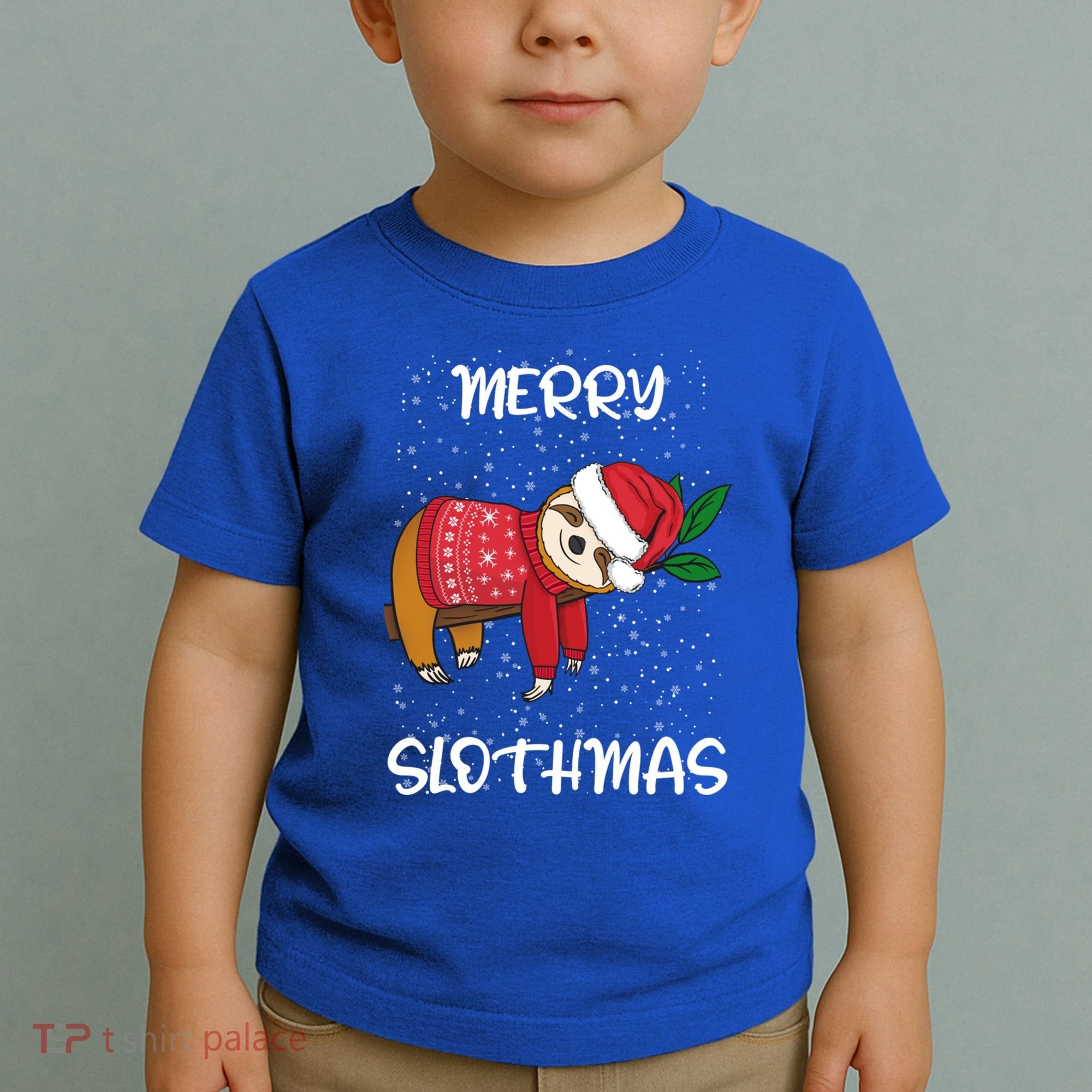 Sloth Merry Christmas Santa Sloth Merry Slothmas Gift Toddler T-Shirt
