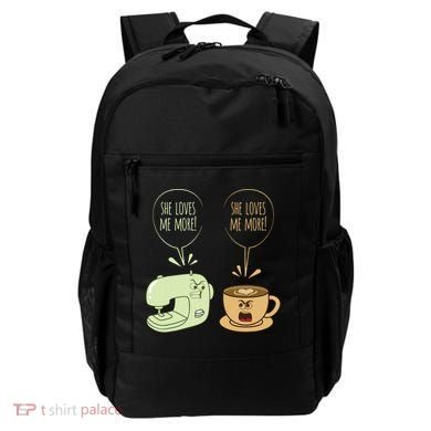 Sewing Machine Coffee Funny Sew Quilting Seamstress Sewer Backpack